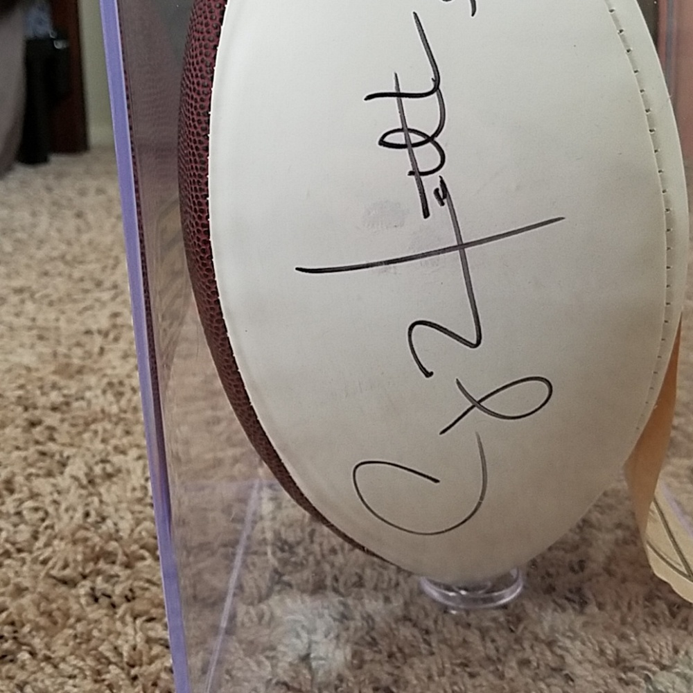 Clay Mathews signed football